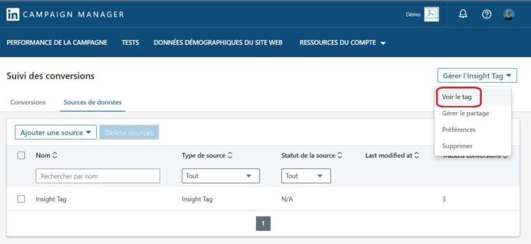 LinkedIn Ads - récupérez le code Javascript et installez-le sur votre site web 1 - eksplodo.fr