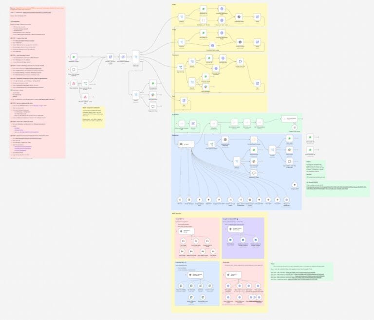 Un agent IA joignable sur WhatsApp et Slack, qui répond au vocal et consulte devis, factures, calendrier, emails, etc.