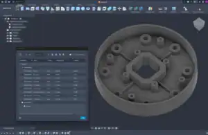 Modèle 3D paramétrique généré par Claude dans Fusion 360 et ses paramètres - eksplodo.fr